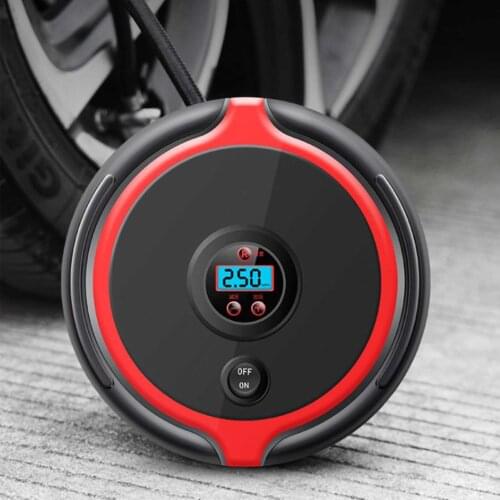 DC12V 260PSI Portable Auto Air Pump Car Air Compressor Pump Digital Tire Inflator LED Light Tire Pump For Car Motorcycle