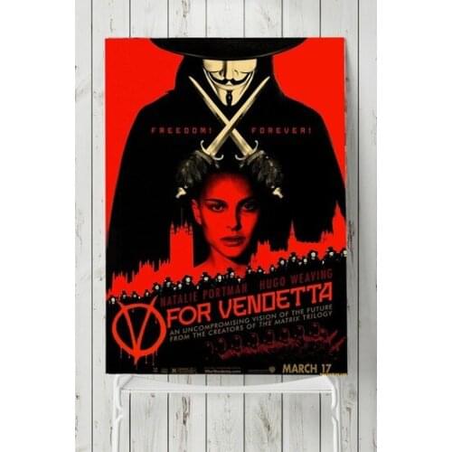 Postermanya V For Vendetta Movie Poster Poster 1 50x70 cm wall graphics gráficos de parede настенная графика