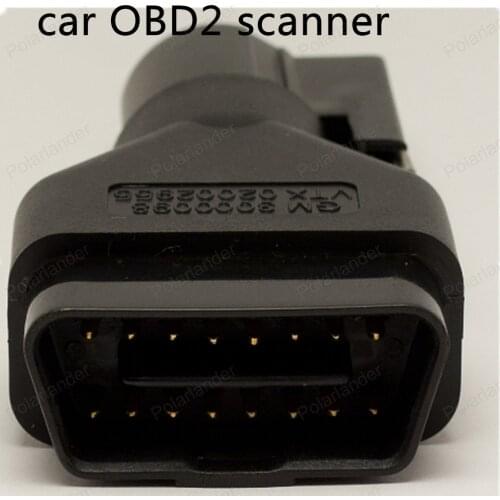 Hot sale OBD2 Connector 16Pin Adapter to 19Pin car scanner tool diagnostic GM Vehicles Tech 2 adapter