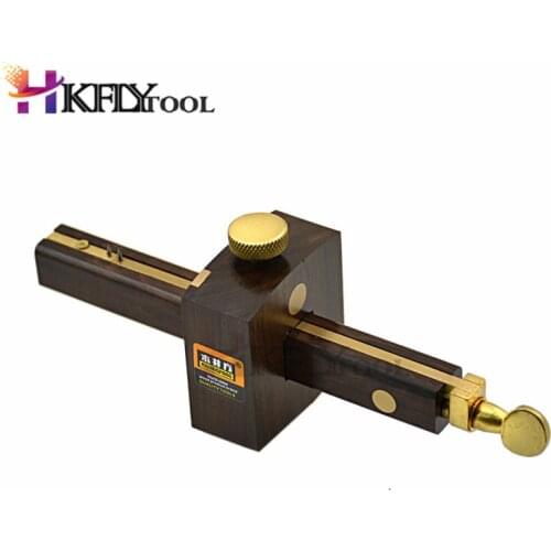 Luxury British Indonesia Ebony+Pure Copper Wearproof Carpenter Woodworking Tool 8 Inch Screw Cutting Gauge Mark Scraper