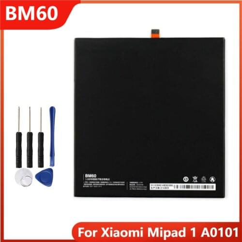 Replacement Phone Battery BM60 For Xiaomi Mipad 1 A0101 Rechargable Batteries 6700mAh With Free Tools