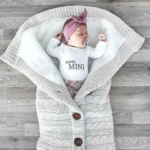 Swaddle Sleepwear For Newborn Kids Clothing Children Knitted Sleeping Bag Baby Girl Boy Photography Warm Soft Blanket Sleeper