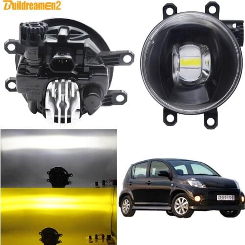 Fog Light Assembly 30W 8000LM Car Front Bumper LED Lens Fog Lamp Daytime Running Light H11 12V For Daihatsu Materia 2005-2016