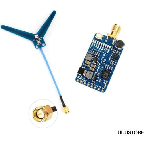 Matek System MATEKSYS VTX-1G3-9 1.2Ghz 1.3Ghz 9CH International INTL Version FPV Video Transmitter for RC Drone Goggles Monitor