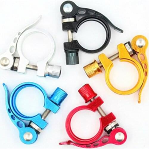 Alloy Bike Seat Clamp Aluminium Quick Release Mountain MTB BMX Road Bike bicycle Seatpost Clamp