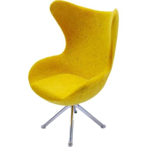 1/12 Dollhouse Miniature Dining Furniture Wooden Chair High Chair Exquisite Collection for Dolls House Furniture Set 5.2x5x6.8cm