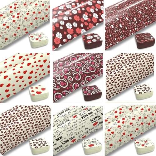 10Pcs/20Pcs Multi-Pattern Food Transfer Paper Chocolate Transfer Paper Baking Diy Transfer Sheet 30X20Cm