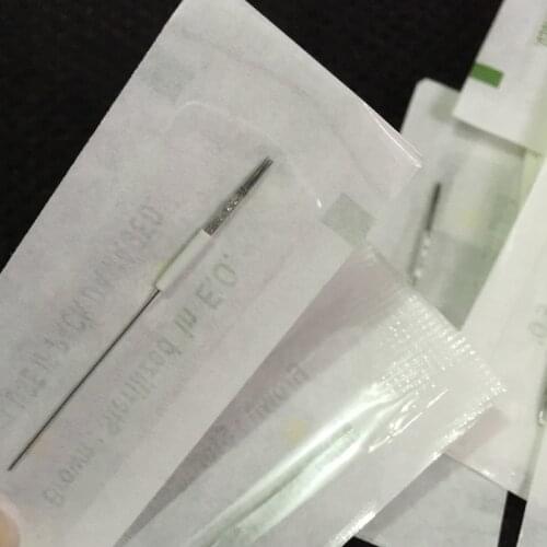 100pcs Disposable Sterilized Professional Tattoo Needles 5RL For Tattoo Eyebrow Pen Machine Permanent Makeup Kit PMU needles 5R