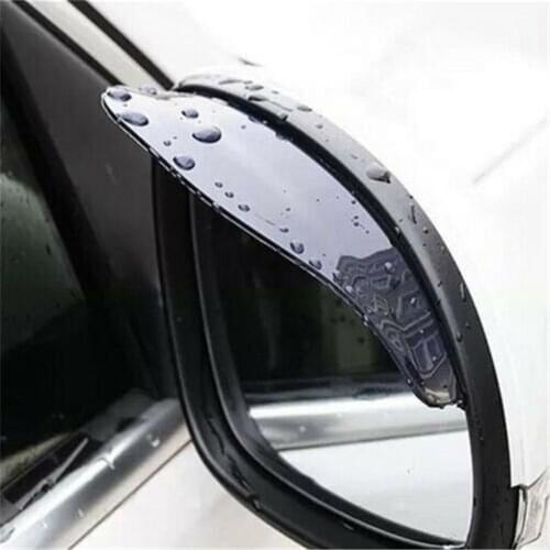 2Pcs PVC Car Rear View Mirror Sticker Rain Eyebrow Auto Side Mirror Rain Board Shield Sunshade Snow Guard Protector Cover