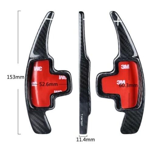 2 pcs GSD Carbon Fiber Steering Wheel Shift Paddles Fit for Benz GLK SLK GL B Carbon Fiber black