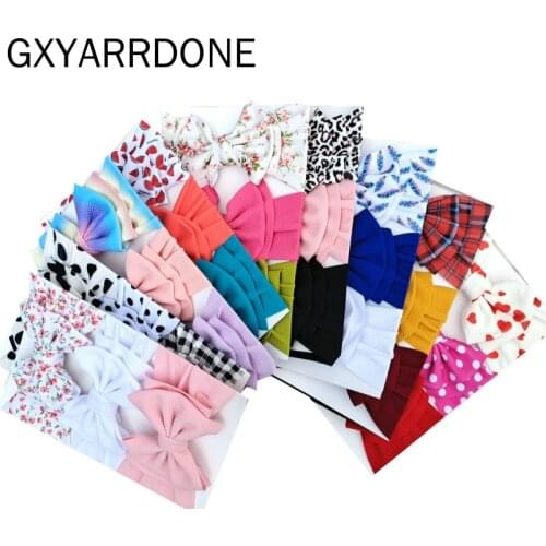 2020 Large 5inch Bowknot Baby Girls Headband Infant Turban Headwraps Newborns Photography Props Haarband Baby Hair Accessories