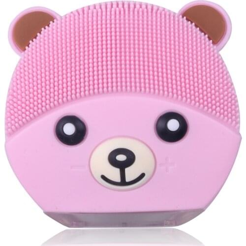 Electric Facial Cleansing Brush Silicone Soft Machine Sonic Vibration Massager Face Deep Washing Pore Cleanser Skin Care Tool