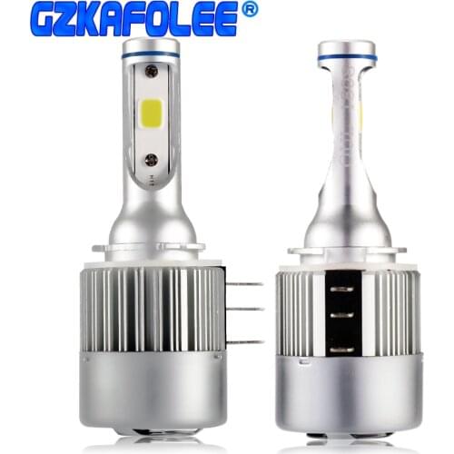 Gzkafolee h15 led error free canbus h15 car headlight bulbs fog light cob chip 36W 5000LM 12V