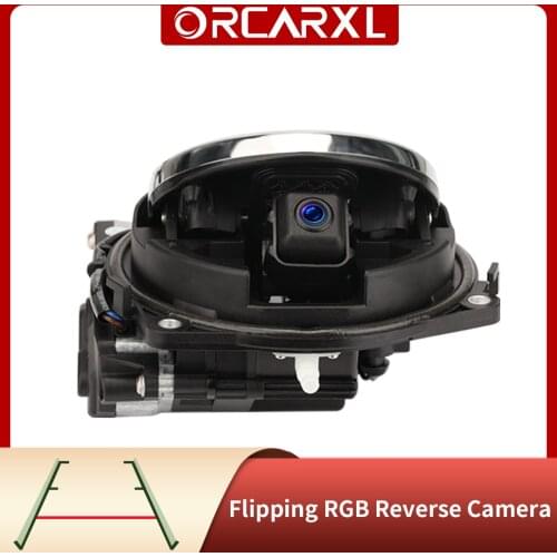 RGB Flipping Logo Reversing Camera Emblem Vehicle Parking Camera Car Rear View Camera For VW Golf Passat POLO