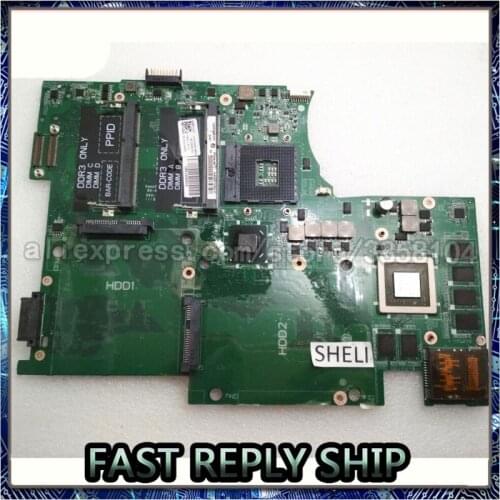 SHELI For DELL L702X Motherboard with GT555M 3GB DAGM7MB1AE1 CN-0YW4W5 0YW4W5 YW4W5