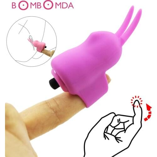 Mini Finger Vibrator Strong Vibrating Vagina Clitoris G Point Waterproof Vibrator Adult Stimulator For Women Lesbian Sex Toys