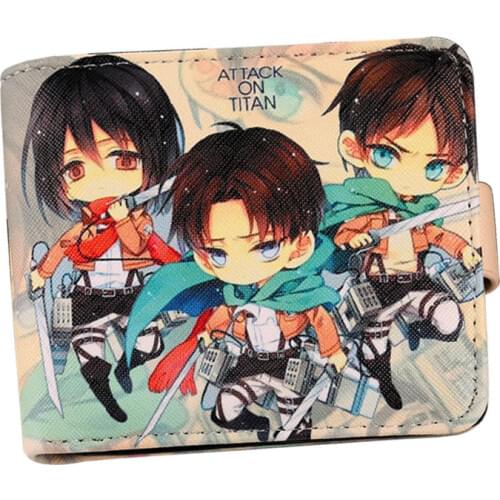 New arrival 2018 anime wallets fate stay night/Attack on Titan/DATE A LIVE Nightmare Wallet card holder hasp purse