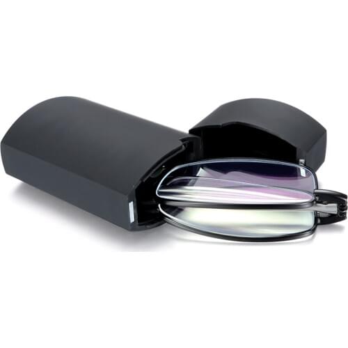 Hot Folding Reading Glasses Eyeglass With Case Women Men Blue Light Blocking Reading Magnifying Presbyopic Glasses +1.00~+4.00