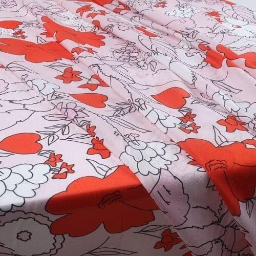 Skin Rejuvenation Silk Crepe De Chine Fabric Silk Fabric 100 % Mulberry Silk Brand Fabric Remaining Material