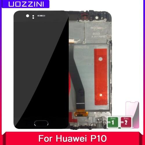AAA+ Grade Original AMOLED LCD For Huawei P10 VTR-L09 VTR-L10 VTR-L29 5.1" Display Touch Screen Digitizer Assembly With/No Frame