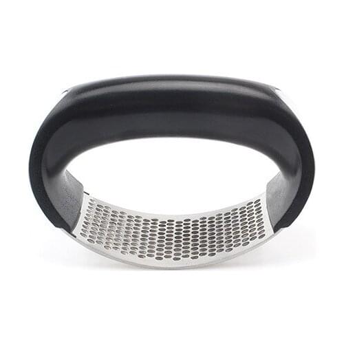 Stainless steel garlic press household manual garlic masher arc multifunctional garlic masher garlic masher kitchen tool