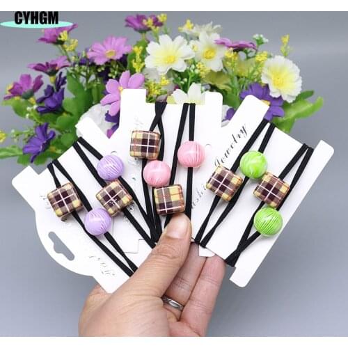 New Fashion amber Hair rope Accessories for Women Ultra-Stretch elastic hair bands Girls Hair Band A01-3