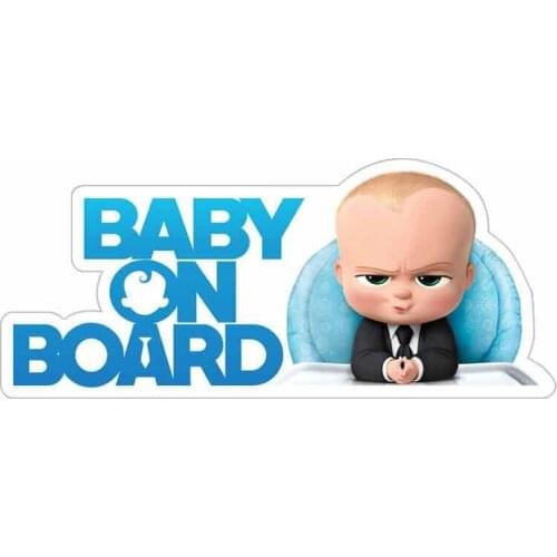 Personality Baby on Board Cartoon Car Stickers Vinyl JDM Bumper Trunk Truck Graphics Windshield Cover Scratches Waterproof