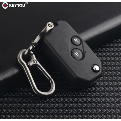 KEYYOU Replacement Modified Flip Folding Car Remote Key Shell Case For Honda Accord CRV Civic Pilot Insight Fob Key Cover