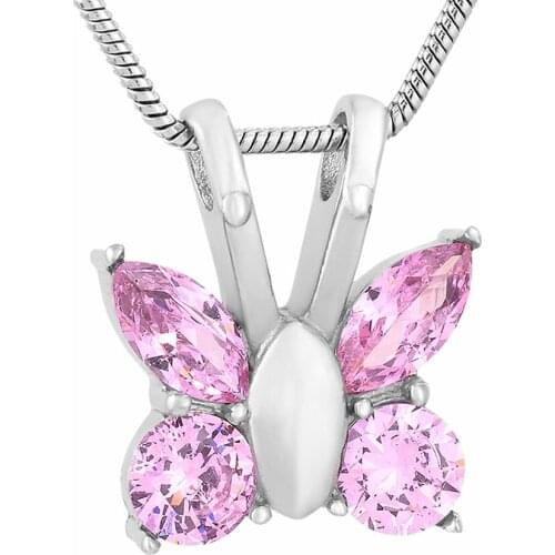 Time Limited 3/5/10pcs Three Color Butterfly Animal Cremation Jewelry in Pendant Necklace Women
