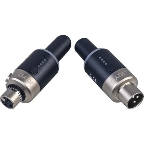 JOYO MW-1 5.8GHz Wireless Microphone System Plug-on Rechargeable Wireless Transmitter Receiver For Effector Dynamic Microphone