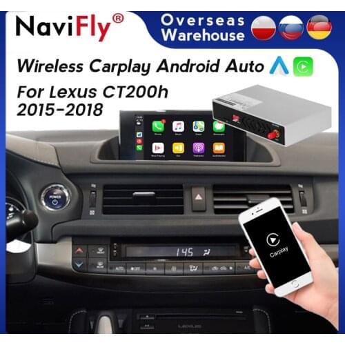Wireless Apple CarPlay Android Auto plug and play Decoder Box for Lexus ES 2015-2019 Support Back Camera