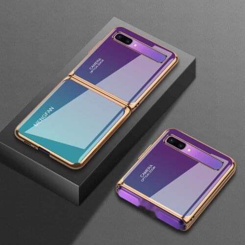 For Samsung zflip phone case upper and lower screen sm-f7000 protective cover 5g f700n falling glass