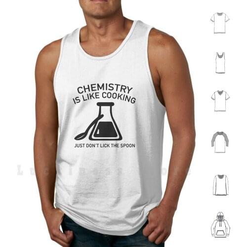 Chemistry Is Like Cooking tank tops vest sleeveless Funny Chemistry Cooking Spoon Geek Joke Nerd Flask