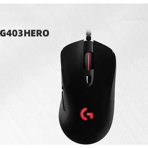 Logitech G403HERO cable e-sports game mouse eat chicken macro belt weighted LOL/CF RGB mechanical desktop