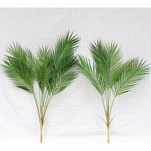 Artificial Tree Plastic Palm Leaves For Home Garden Artificial Plant Branches Fake Leaves Simulation Green Plant Room Decor