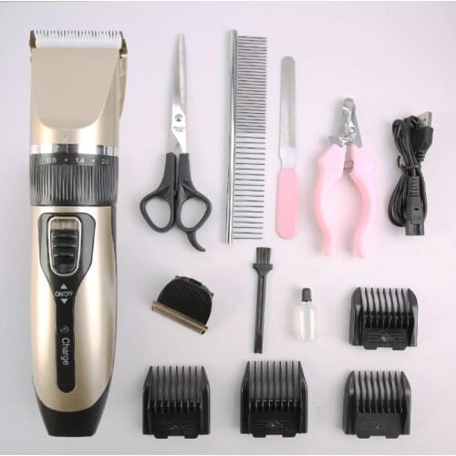 Clipper For Dog Clippers Dogs Grooming Clipper Kit USB Professional Rechargeable Low-Noise Pets Hair Trimmer Display Battery