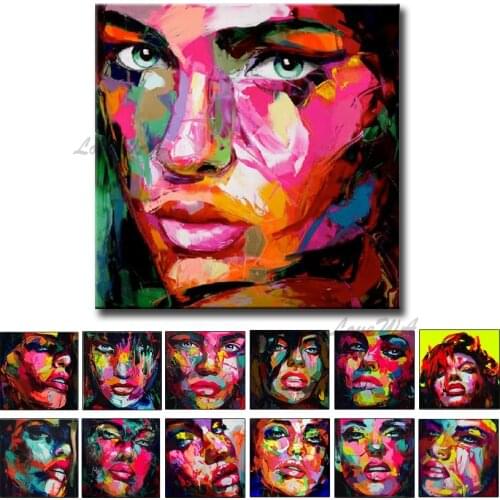 Love Wall Art 100% Handpainted Oil Painting On Canvas Modern Knife Face Wall Picture Paintings Living Room Home Decoration