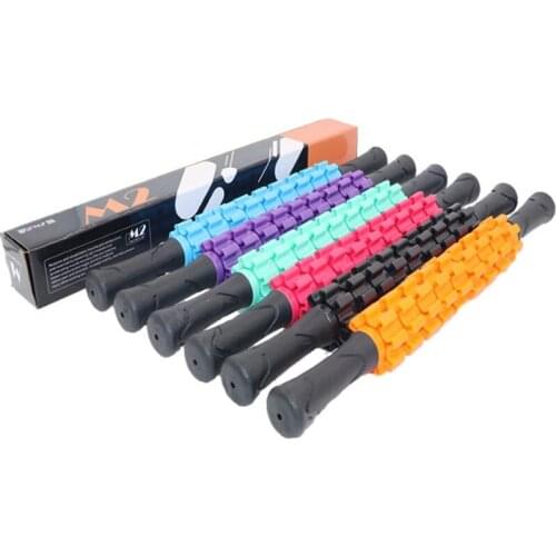 Piercing Ball Massage Stick Yoga Column Muscle Relaxation Roller Mace Foam Shaft Fitness Thin Leg Beginner