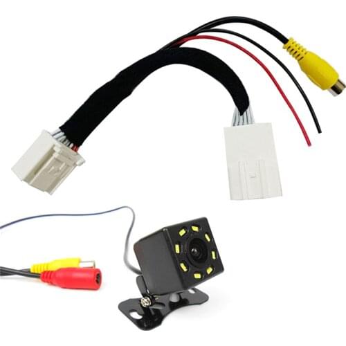 Reversing Backup Camera +Adapter Cable T-Harness for Toyota for Subaru for Scion