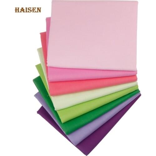 Twill Cotton Fabric,Patchwork Cloth,Handmade DIY Sewing Quilting Textile Material Of Baby&Child,8 Solid Color 40x50cm Set Series
