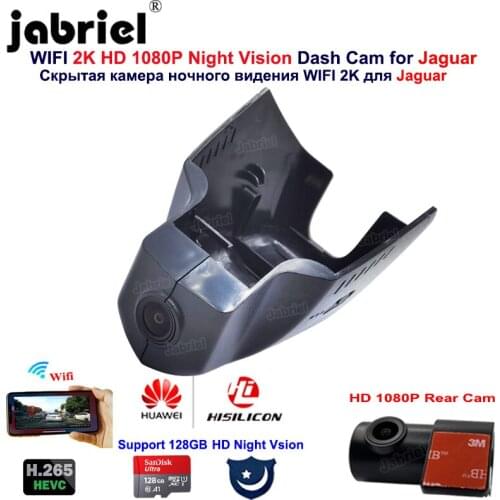 Hidden Wifi 2K HD 1080P Car Dvr Dash Cam 24H For Jaguar XE XEL XF XFL X260 F-Pace SVR F-Type 2015 2016 2017 2018 2019 2020 2021