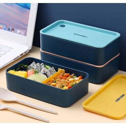 Special lunch box for microwave oven, female student, office worker, Japanese-style picnic lunch box with lid can be heated