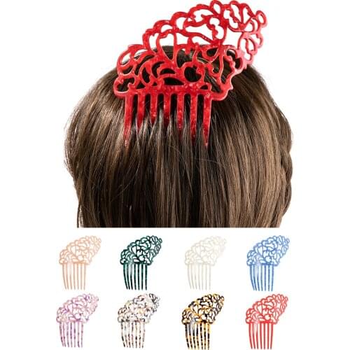 Vintage Hair combs for women Colorful Acetate Hair accessories comb Tortoiseshell hair jewelry Flamenco dancers Headdresses comb