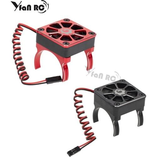 Yfan rc 1 Set for RC Car 540 550 Motor Radiator TRX Plug Cooling Fan for 1/10 RC Crawler Car TRAXXAS TRX-4 TRX-6 G63 SLASH