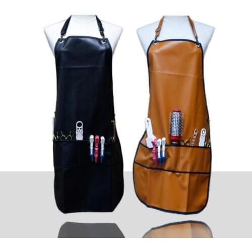 1pc PU leather barber cape hair salon hairdresser wrap Hairdressing apron Haircut accessories styling tools