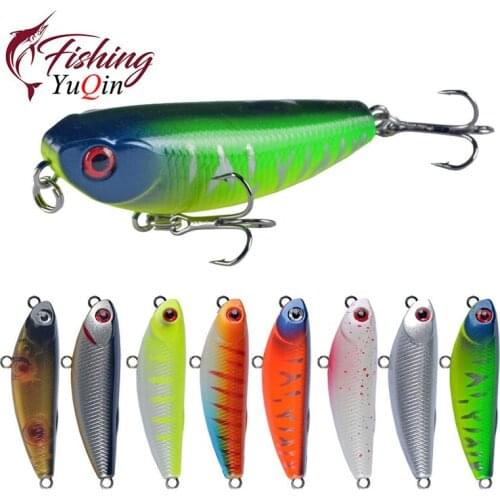 1pcs Floating Pencil Bait 5cm 5g Jerkbait Artificial Plastic Hard Bait Crankbait Bass Fishing Wobblers Carp Fishing Tackle