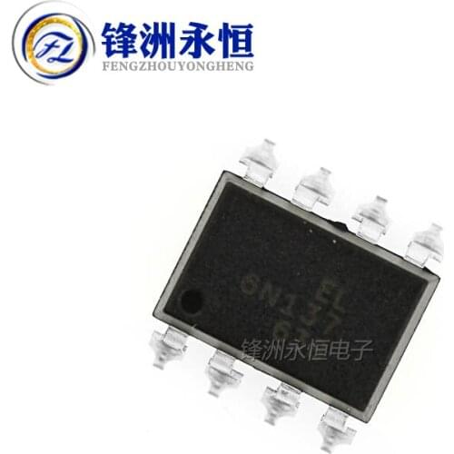 10PCS/LOT 6N137S SOP8 6N137SD EL6N137S SOP 6N137 SOP-8 SMD new and original IC High-speed isolated optocoupler logic output