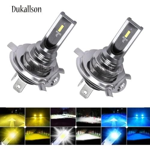 2pcs 4300K H7 H4 H11 9005 80W 12V Super Bright White Fog Lights Bulb High Power Car Headlights Lamp Car Light Source Parking
