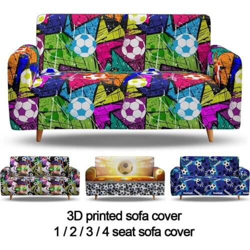 3D Printing Dustproof Stretch Couch Covers All-season All-inclusive High Elastic Slip Covers 1/2/3/4 Seat Sectional Sofa Cover