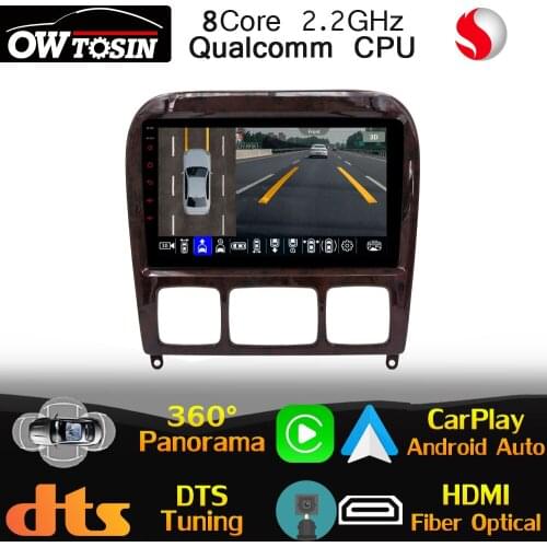 Qualcomm 8Core Android Car GPS Radio For Mercedes Benz S Class W220 S280 S320 S350 S400 S430 S500 WiFi 360 Camera HDMI DTS HIFI